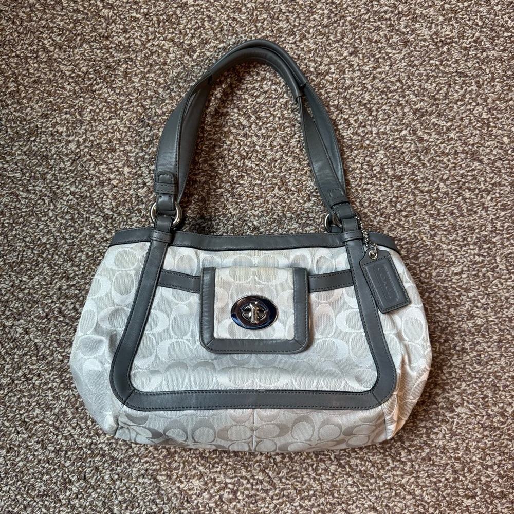 Gray Coach Women's Bag
